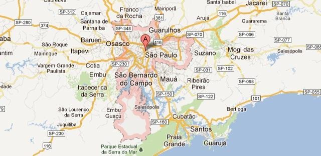 Google Xəritə San Paulo