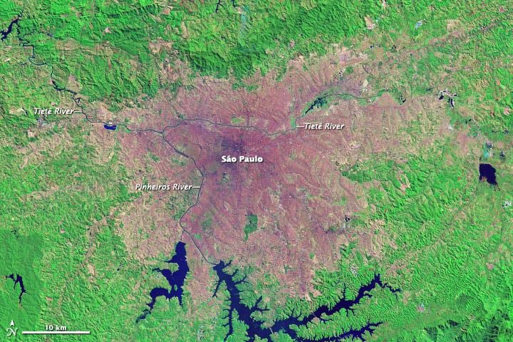 San-Paulo topoqrafik xəritə