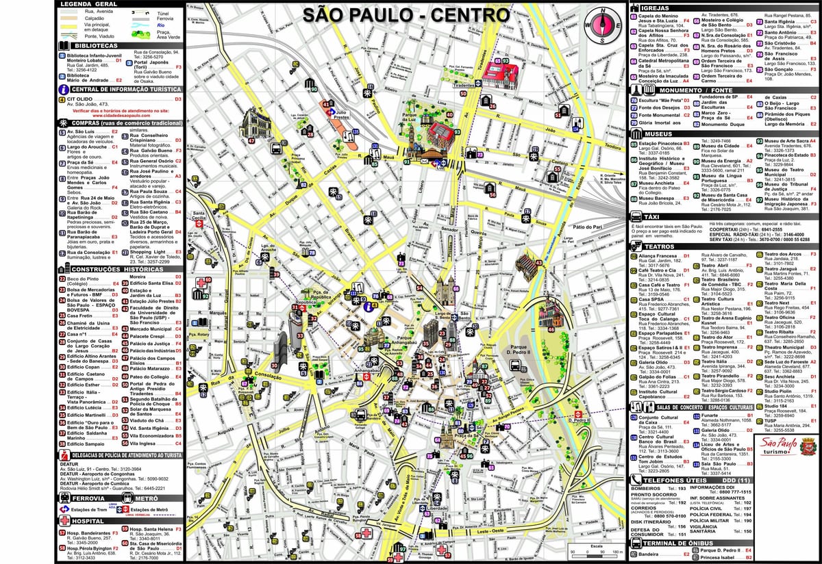 San-Paulo xəritə