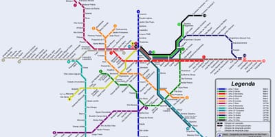 San-Paulo tramvay xəritə